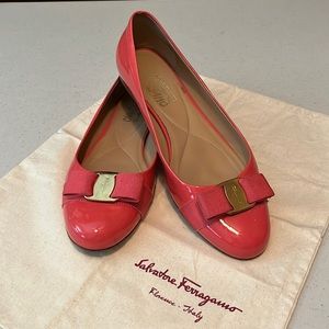 Salvatore Ferragamo patent leather flats